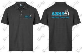 ABHA 2025 Polo Shirt – Black