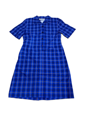 South Wagga Public School Blue Check Summer Dress