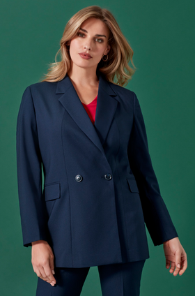 Womens Renew Double Breasted Longline Jacket