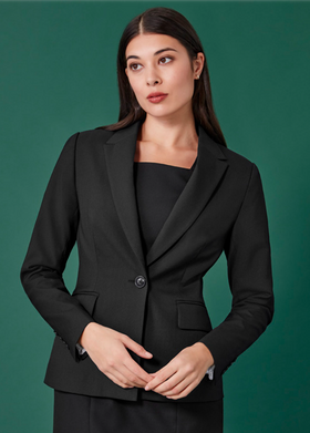 Womens Renew Single Button Mid Length Jacket