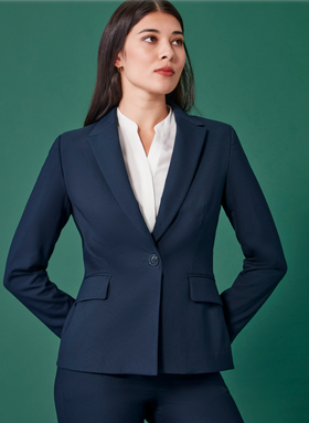 Womens Renew Single Button Mid Length Jacket