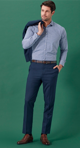 Mens Renew Slim Fit Flat Front Pant