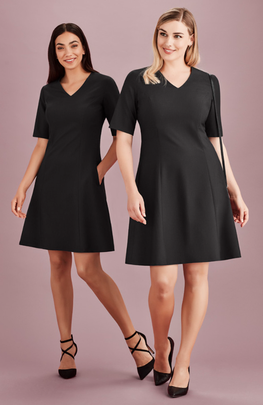 Womens Siena Extended Short Sleeve Dress