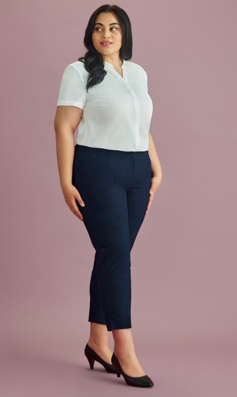 Womens Siena 7/8 Mid-waist Slim Leg Pant