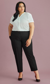 Womens Siena Bandless Elastic Waist Pant