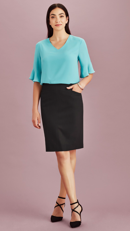 Womens Siena Bandless Pencil Skirt