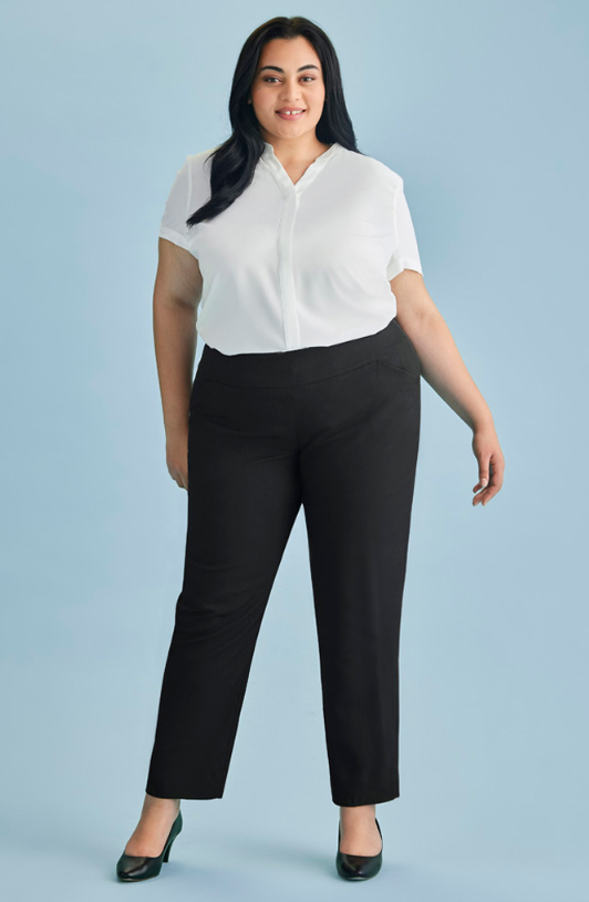 Womens Cool Stretch Bandless Slim Leg Pant