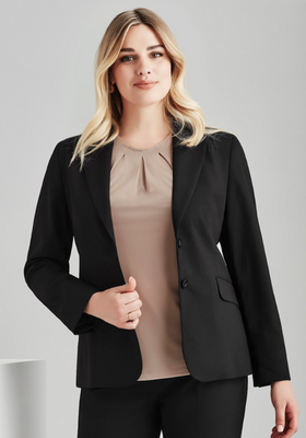 Womens Comfort Wool Stretch Longline Jacket