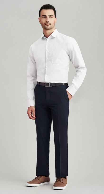 Mens Comfort Wool Stretch Slimline Pant