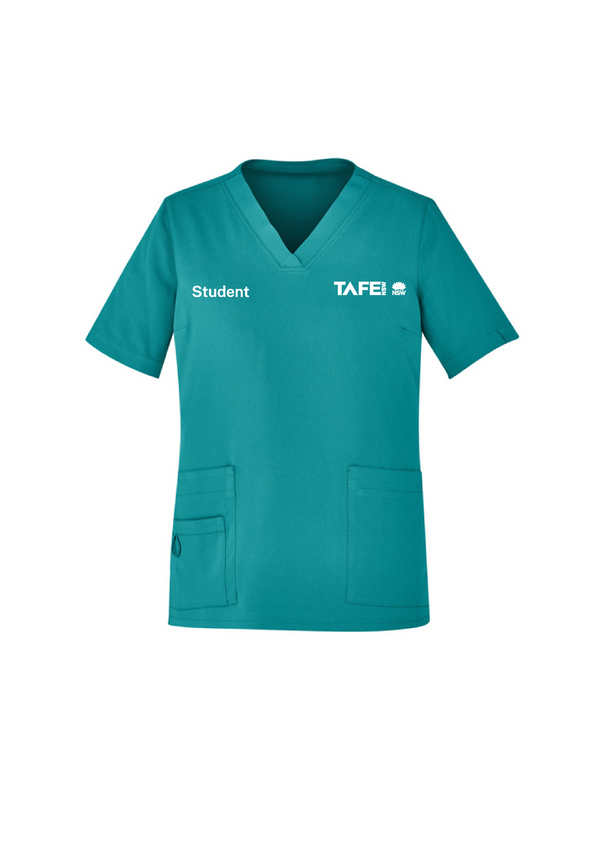 TAFE Allied Health Student Scrub Top