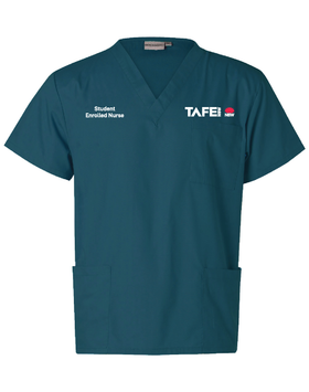 TAFE Student Enrolled Nurse Scrub Top