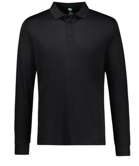 Action Mens Long Sleeve Polo