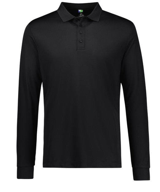 Action Mens Long Sleeve Polo