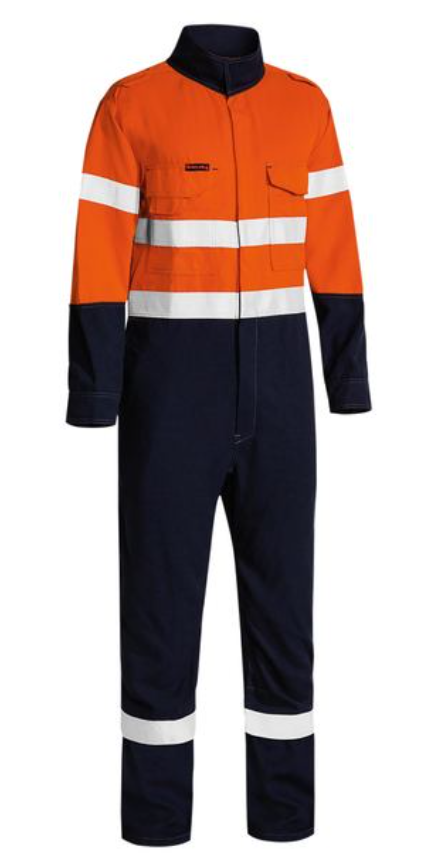 Tencate Tecasafe Plus 580 Taped Hi Vis Lighweight Flame Resistant Non Vented Engineered Coverall