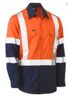 X Taped Biomotion Two Tone Hi Vis Lightweight Drill Shirt