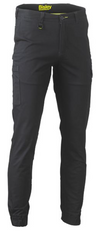 Stretch Cotton Drill Cargo Cuffed Pants