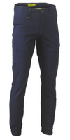 Stretch Cotton Drill Cargo Cuffed Pants