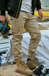 Stretch Cotton Drill Cargo Cuffed Pants