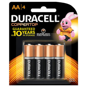 Duracell Coppertop AA Batteries – Pack of 4 (82189413)