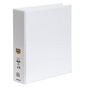 Marbig Clearview Insert Ring Binder 2D 50mm A4 – White