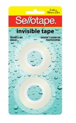 Sellotape Ultra Clear Tape – 18mm x 25m, Pack of 8 (2 Rolls per Pack)