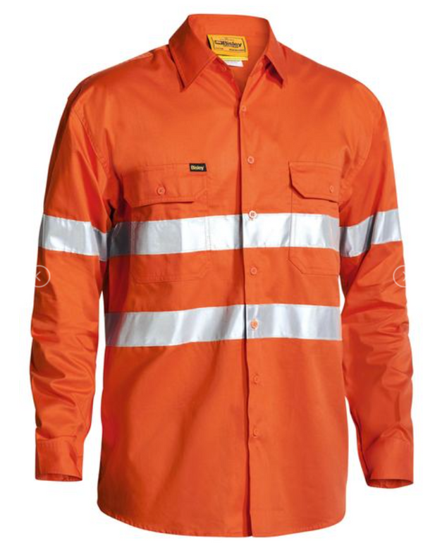 Taped Hi Vis Cool Lightweight Drill Shirt