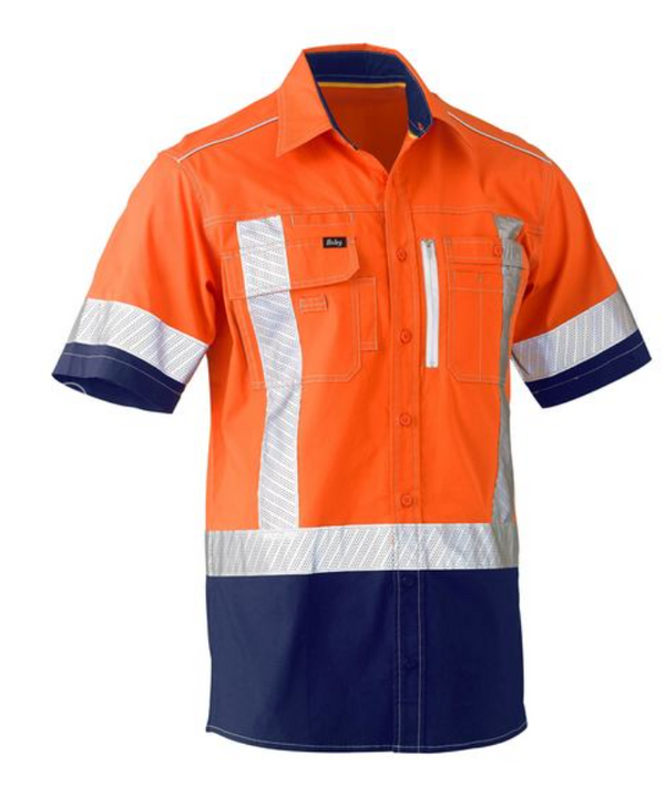 Flex and Move X Taped Hi Vis Utility Shirt Short Sleeve