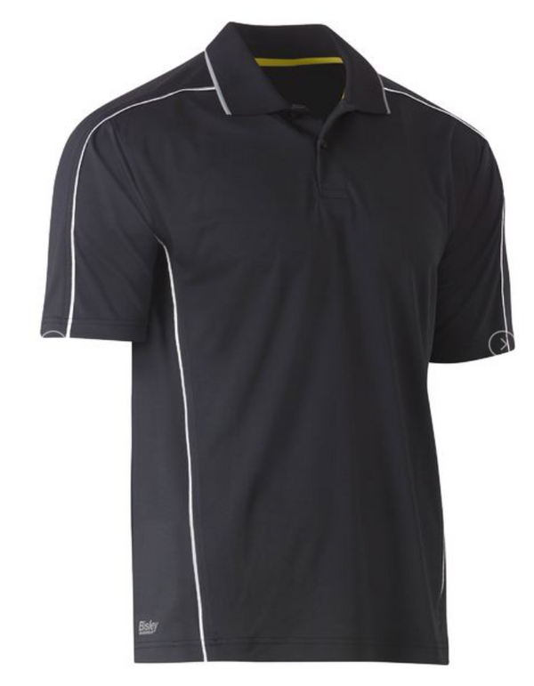 Cool Mesh Polo With Reflective Piping