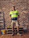 Taped Hi Vis Polyester Mesh Polo