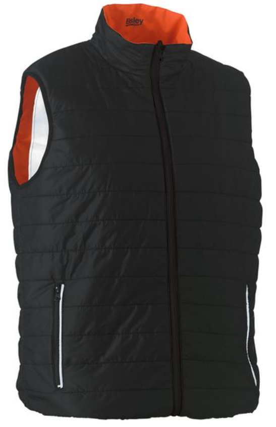Taped Hi Vis Reversible Puffer Vest