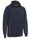 Work Fleece Zip Front Hoodie With Sherpa Lining