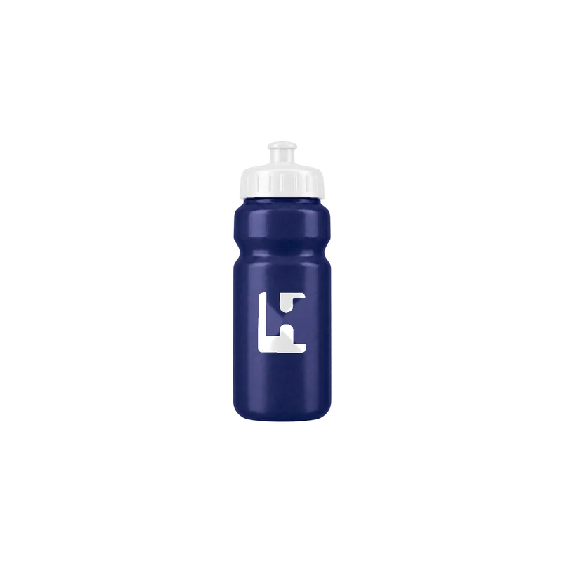 Custom Club Drink Bottle in Navy / White, front