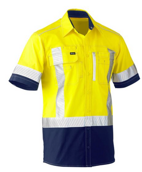 Flex and Move X Taped Hi Vis Utility Shirt Short Sleeve