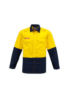 Mens Red Flame Hi Vis Shirt