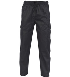 Drawstring Poly Cotton Cargo Chef Pants