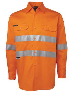 Hi Vis Long Sleeve (D+N) 150g Work Shirt