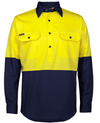 Hi Vis Close Front Long Sleeve 150g Work Shirt