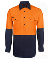 Hi Vis Long Sleeve 190g Close Front Shirt