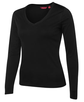 Ladies Long Sleeve V-Neck Slinky Tee