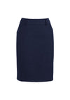Womens Comfort Wool Stretch Multi-Pleat Skirt