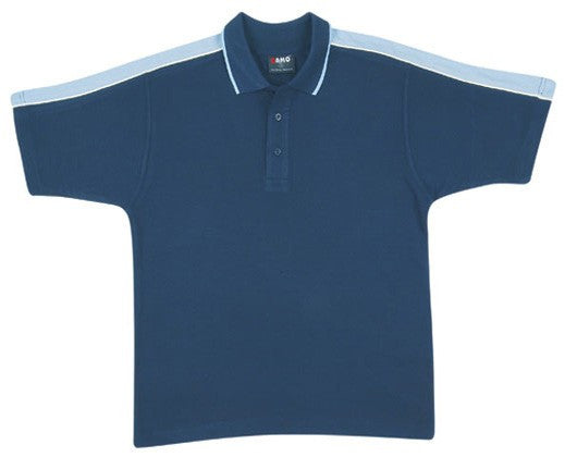 Mens Shoulder Panel Polo Shirt