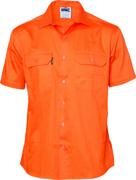 Mens Cotton Drill Short Sleeve