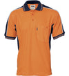 DNC Poly/Cotton Contrast Panel Short Sleeve Polo