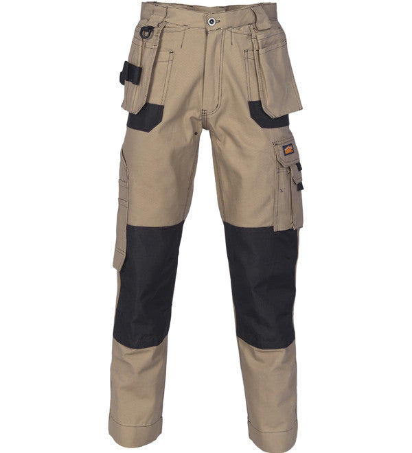 DNC Duratex Cotton Duck Weave Tradies Cargo Pants With Twin Holster Tool Pocket - Regular/Stout