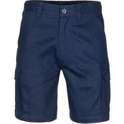 Middle Weight Cotton Double Slant Cargo Shorts