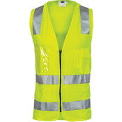 Day/Night Side Panel Safety Vest with Generic R/Tape