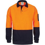 HiVis Rugby Top Windcheater with Two Side Zipped Pockets
