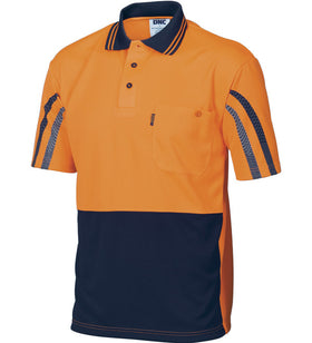 DNC HiVis Cool-Breathe Printed Stripe S/S Polo