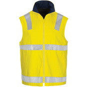 HiVis Cotton Drill Reversible Vest with Generic R/Tape