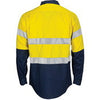HiVis R/W Cool-Breeze T2 Vertical Vented Long Sleeve Cotton Shirt with Gusset Sleeves
